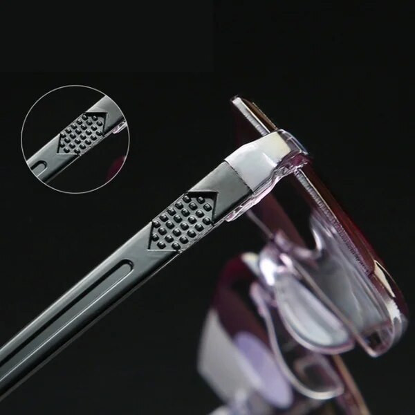 Очила за четене против синя светлина Мъжки бизнес очила без рамка за пресбиопия Дамски винтидж ултралеки оптични очила за далекогледство