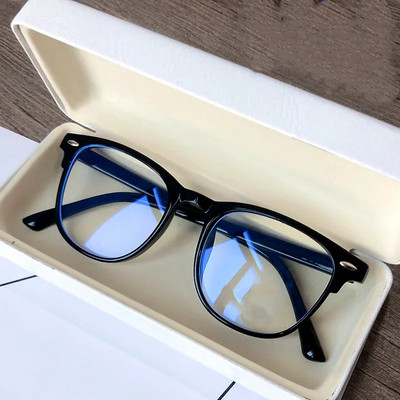 Мъже Жени Завършени очила за късогледство Винтидж очила с овална рамка, блокиращи синя светлина Очила за късогледство Минус 0 до -6,0