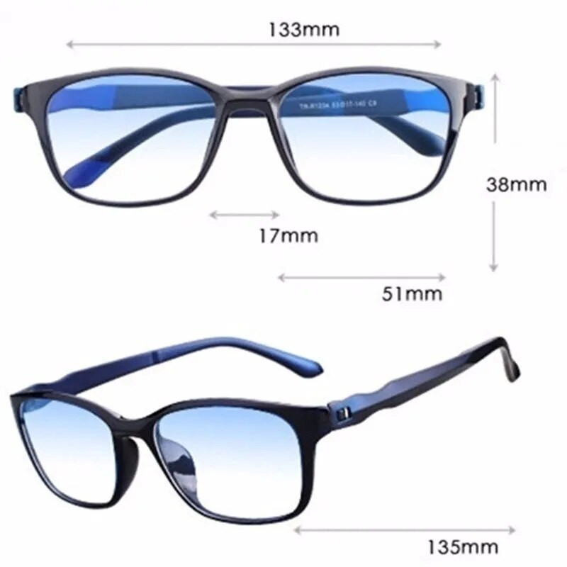Meeste HD lugemisprillid Presbyopic prillid Silmakaitse Arvutiprillid +1,0 kuni +4,0 Meeste Gafas Blue Light prillid