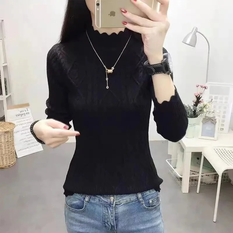 Merinó gyapjú kasmír pulóver, női, magasra rakott galléros pulóver, hosszú ujjú téli kötött pulóver, meleg, kiváló minőségű pulóver