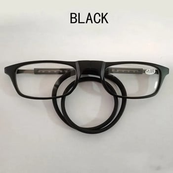 Φορητά γυαλιά ανάγνωσης με μαγνήτη MGHBHS με κρεμαστό λαιμό μαγνητικής απορρόφησης TR για άνδρες και γυναίκες