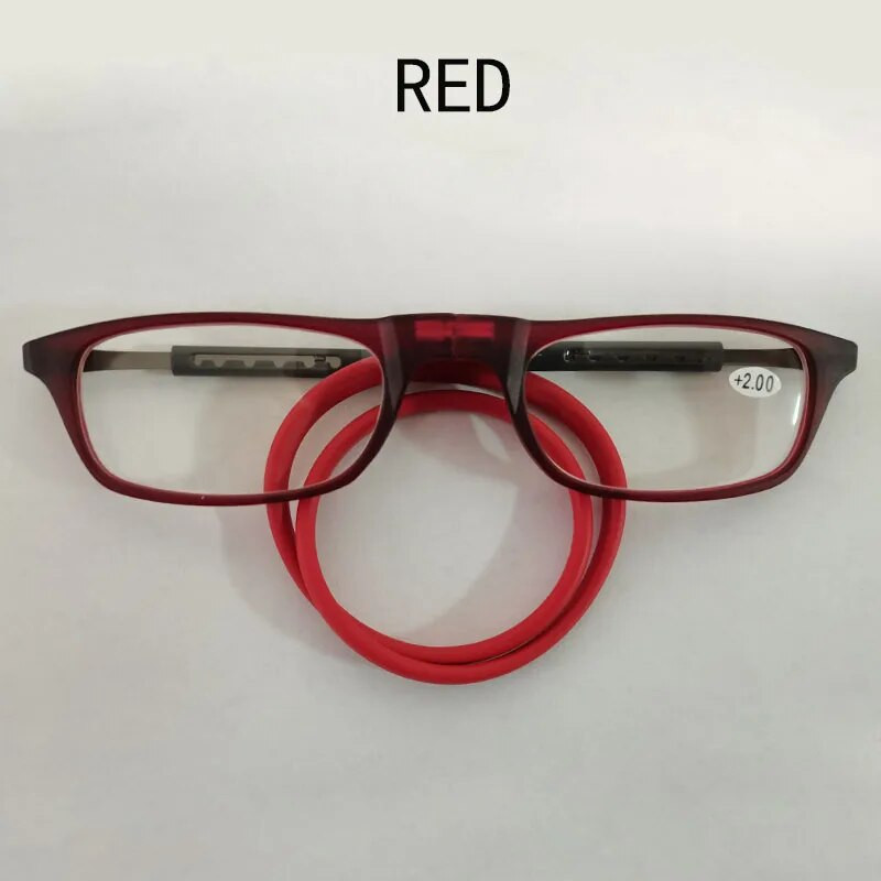 MGHBHS aukštos kokybės TR magnetinės sugerties pakabinami kaklo skaitymo akiniai vyrams ir moterims nešiojami magnetiniai skaitymo akiniai