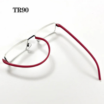 May Flower Metal Anti-Blue Light Ανδρικά Γυαλιά Ανάγνωσης Συνταγογραφούμενα Γυαλιά Οράσεως Ανδρικά TR90 Γυαλιά με θήκη óculos +1,75