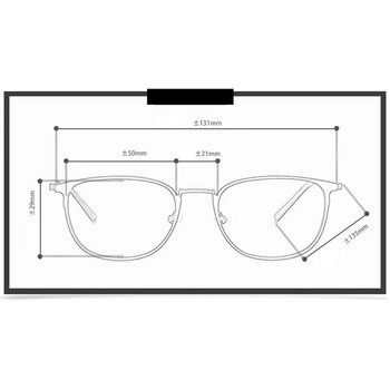 Φορητά μεταλλικά αναδιπλούμενα γυαλιά ανάγνωσης Εξαιρετικά ελαφριά ανδρικά γυαλιά επαγγελματικών γυαλιών πρεσβυωπίας Γυαλιά με τυχαία θήκη +0,5 έως+4,0