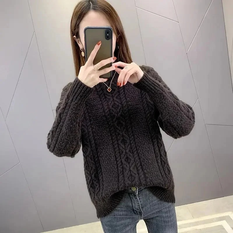 Sieviešu džemperis ar bruņurupuci. Moderns 2023. gada modes džemperis, rudens un ziemas korejiešu džemperis, sieviešu džemperis