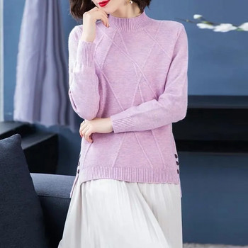 2022 Νέο γυναικείο πουλόβερ πουλόβερ Φθινοπωρινό Χειμώνα Ζεστό πουλόβερ Γυναικείο μακρυμάνικο πλεκτό μαλακό γυναικείο πουλόβερ Loose Pull Femme P212