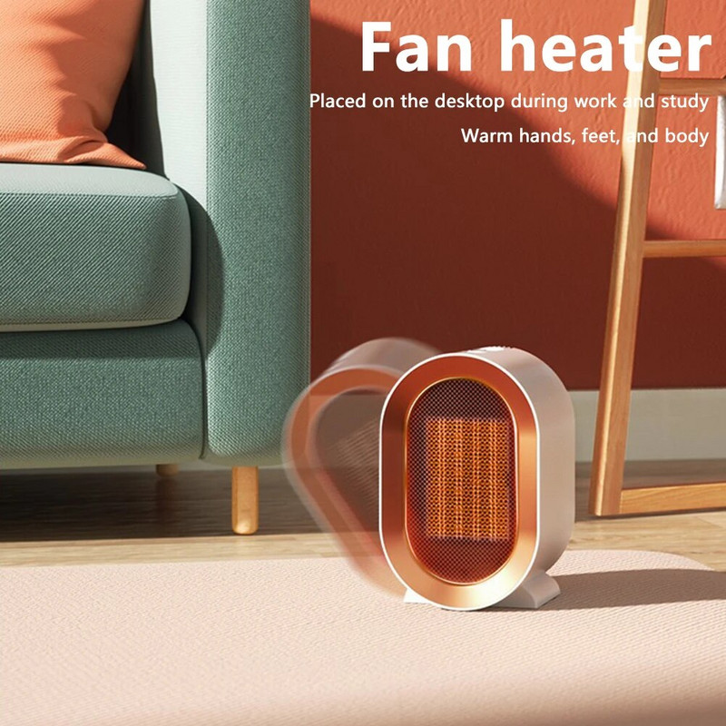 1200W mini oro aušintuvas USB stalinis karšto ventiliatoriaus šildytuvas Energiją taupantis be triukšmo šilto oro pūstuvas Apsauga nuo perkaitimo žiemos rankoms