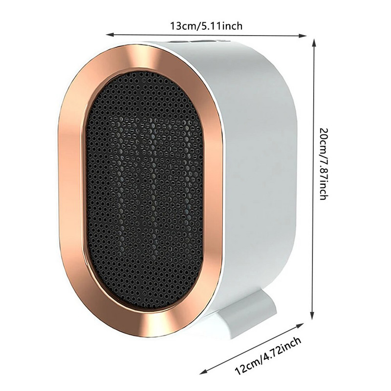 1200W mini oro aušintuvas USB stalinis karšto ventiliatoriaus šildytuvas Energiją taupantis be triukšmo šilto oro pūstuvas Apsauga nuo perkaitimo žiemos rankoms