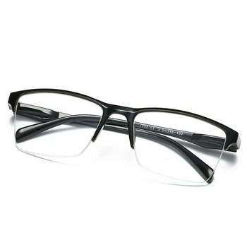 Ултралеки квадратни очила за четене с половин рамка Ahora Очила за пресбиопия Мъже Жени +0,25 0,5 0,75 1 1,25 1,5 1,75 2 2,25 2,5 2,75 3
