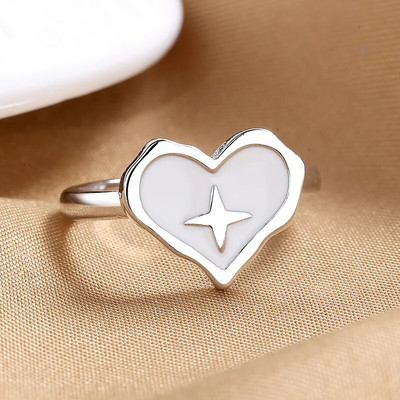 Sieviešu modes ģeometriski atvērti gredzeni aksesuāri melnbalts apaļš epoksīda spīdīgs disks sievietēm moderns zelta gredzens rotaslietas Labākās dāvanas