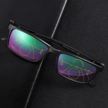 Прогресивни бифокални очила за четене Очила против синя светлина Пресбиопия Очила за близко далечно виждане Очила за далекогледство Диоптър +1,0-4,0