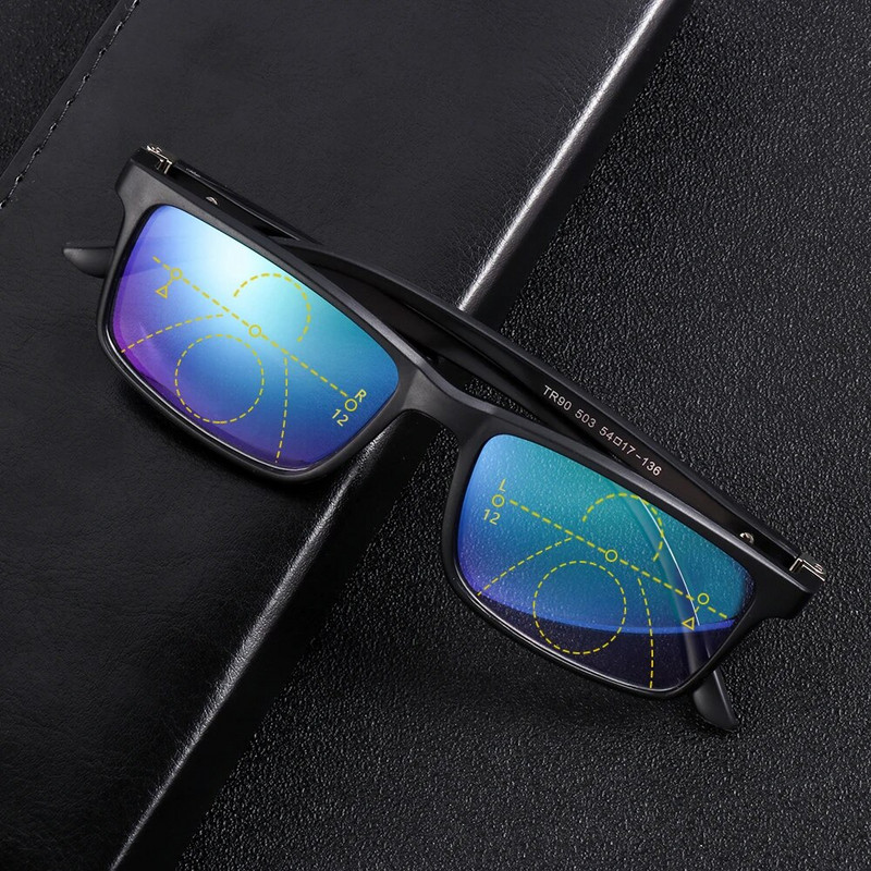 Progresszív bifokális olvasószemüvegek Kék fény elleni presbyopia szemüvegek közeli távollátás szemüvegek Hyperopia dioptria +1,0-4,0
