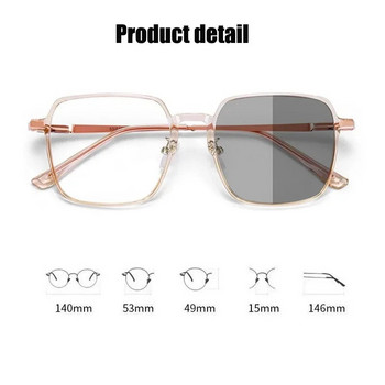 Нов стил фотохромни очила за късогледство Мъже Жени Променящи цвета очила Анти UV слънчеви очила Луксозни очила за късогледство 0~-6.0