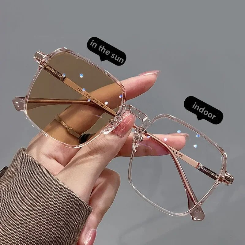 New Style Photochromic Myopia Γυαλιά Ανδρικά Γυναικεία Γυαλιά Οράσεως Αντι UV Γυαλιά ηλίου Πολυτελή κοντόφθαλμα γυαλιά 0~-6,0