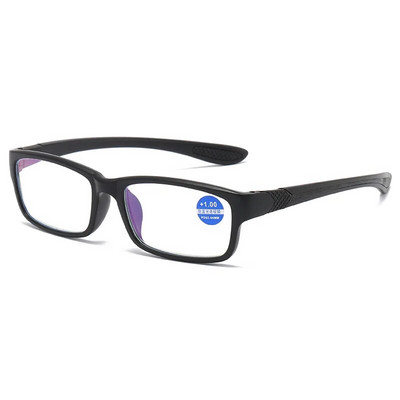 Naočale za čitanje za muškarce Žene Sportske naočale za čitanje protiv plave svjetlosti Crne crvene TR90 okvir Naočale za dalekovidnost +100 do +400