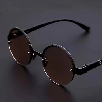 Ανδρικά γυαλιά ανάγνωσης φακών HD μόδας με στρογγυλό κρύσταλλο σκελετό Γυαλιά πρεσβυωπίας Γυαλιά οράσεως Retro κατά της κούρασης Συνταγογραφούμενα γυαλιά