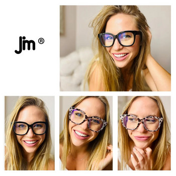JM Anti Blue Light τετράγωνα γυαλιά ανάγνωσης Γυναικεία μεντεσέδες πρεσβυωπικά γυαλιά διόπτρες 1 1,5 2 2,5 3 3,5 4,0
