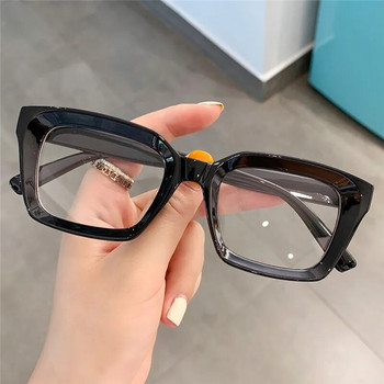 2023 Извънгабаритни квадратни очила за четене Мъже Жени Преносими големи рамки Очила с висока разделителна способност за пресбиопия Диоптър 0~+ 3.0 gafas