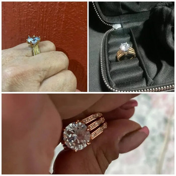 Huitan Gorgeous γυναικείες βέρες γάμου με ροζ/λευκό κυβικό ζιργκόν Classic Eternity δαχτυλίδια αρραβώνων Drop Shipping Κοσμήματα