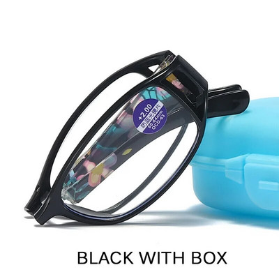 2022. gada Jaunas modes salokāmas lasīšanas brilles vīriešiem Sieviešu pret zilu staru pret nogurumu pilna rāmja pārnēsājamas brilles ar oriģinālo kastīti