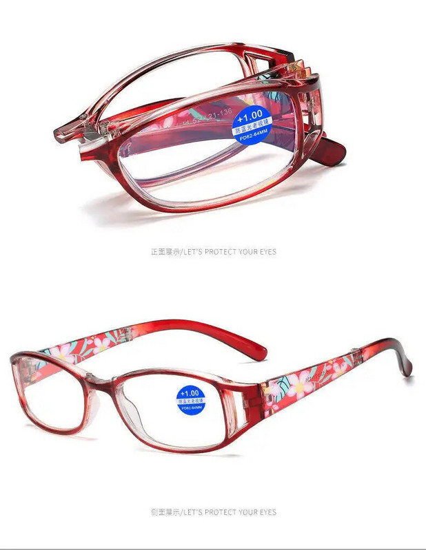 2022. gada Jaunas modes salokāmas lasīšanas brilles vīriešiem Sieviešu pret zilu staru pret nogurumu pilna rāmja pārnēsājamas brilles ar oriģinālo kastīti