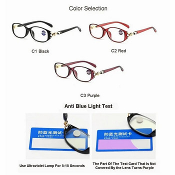 Дамски очила за четене Fox Anti-Blue Дамски модни очила с пресбиопия Очила с компютърна рецепта +1.0~+4.0 MYT_0495