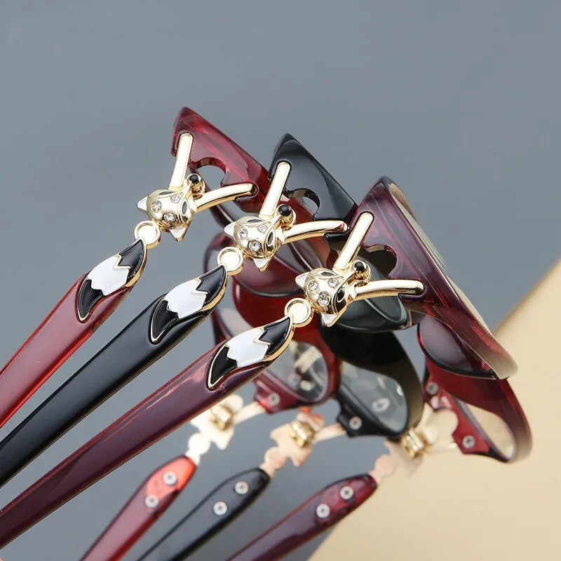 Moterys Fox Anti-Blue skaitymo akiniai Moteriški madingi akiniai iki matymo akiniai Kompiuteriniai receptiniai akiniai +1,0–+4,0 MYT_0495