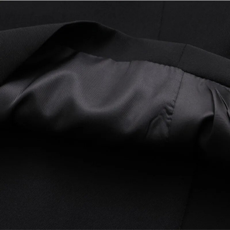 4xl Nagyméretű blézer Női Ruházat BLAZA szabott galléros hosszú öltöny dzseki Alkalmi divat fekete duplasoros felsőruházat őszi