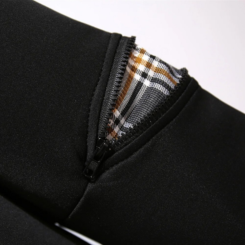 Jauns 2021. gada pavasara rudens lielizmēra sieviešu apģērbs, lieli bleizeri ar garām piedurknēm, rūtaini, gari mētelis, viltoti divi gabali, 3XL 4XL 5XL 6XL 7XL