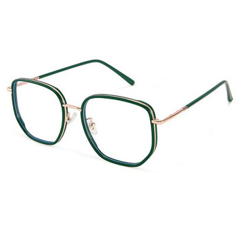 Elbru Извънгабаритни квадратни очила за късогледство Дамски мъжки модни блокови синя светлина Оптични очила за късогледство с рецепта 0-0,5-1-1,25-6