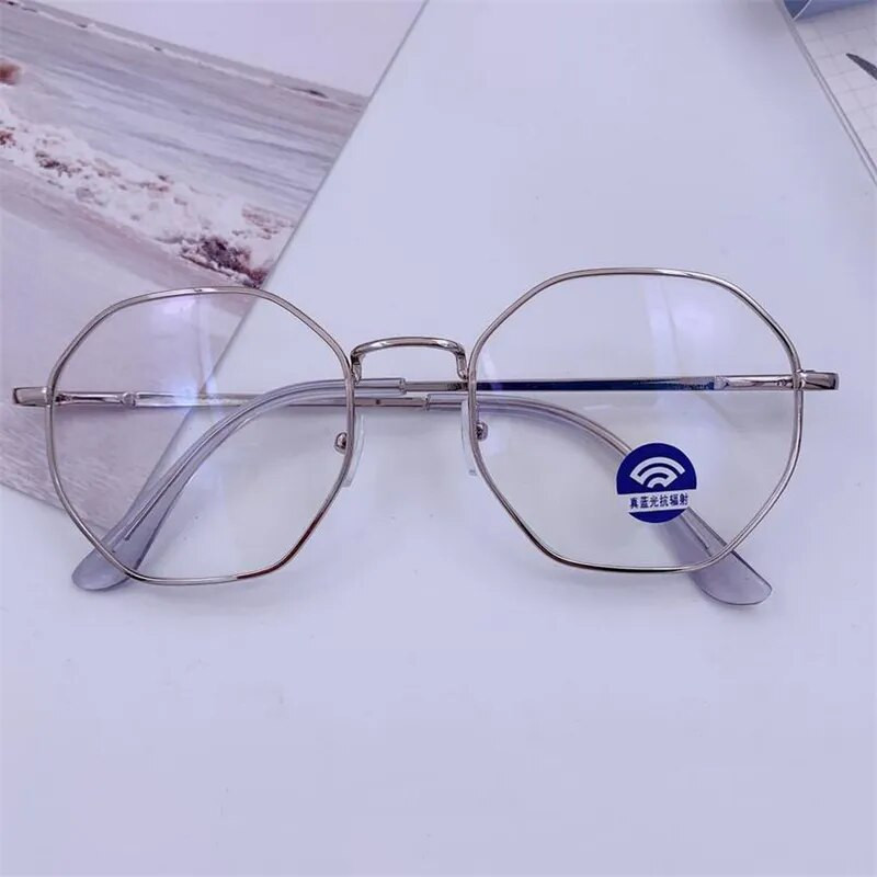 Vīriešu vintage pretzilas gaismas mīnus briļļu rāmis ar apaļu grādu Sieviešu tuvredzības objektīvs tuvredzības brilles 0 -1,0 -1,5 -2,0 līdz -6,0