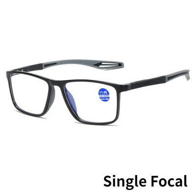 Ochelari de lectură multifocali TR90 anti-lumină albastră Ochelari de lectură multifocali pentru bărbați și femei Ochelari progresivi aproape de departe Ochelari de vedere pentru sport ultraușori