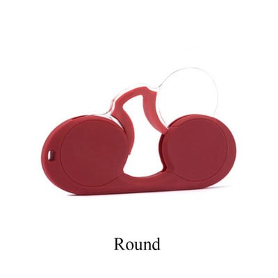 NONOR Γυαλιά ανάγνωσης τσέπης με κλιπ μύτης σιλικόνης για άνδρες Γυναικεία φορητά TR γυαλιά ανάγνωσης χωρίς πλαίσιο