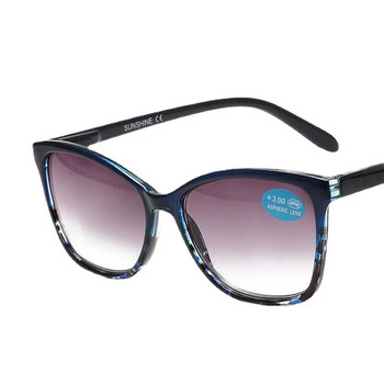 Флорални слънчеви очила за четене Дамски слънчеви очила с кафяви лещи Очила за пребиопия Очила, очила с диоптър +1,0 до +4,0