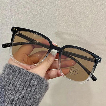 Интелигентни фотохромни очила за късогледство Жени Мъже Ултралеки ретро квадратни минус очила Завършени очила с рецепта Диоптър