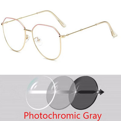 Metallist ebaregulaarne hulknurk lühinägelikkus Prillid Naised Mehed Retseptiga prillid Prillid -0,5 -0,75 -1 -1,25 -1,5 -2 -2,5 -3 -3,5 -4