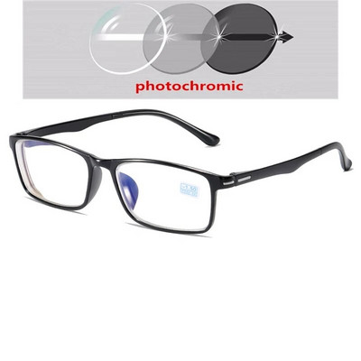 0 +1,0 +1,5 έως +4,0 Ελαφρύ TR90 τετράγωνα γυαλιά ανάγνωσης Γυναικεία Ανδρικά Μόδα Myopia Photochromic γυαλιά -0,5 -0,75 έως -4,0