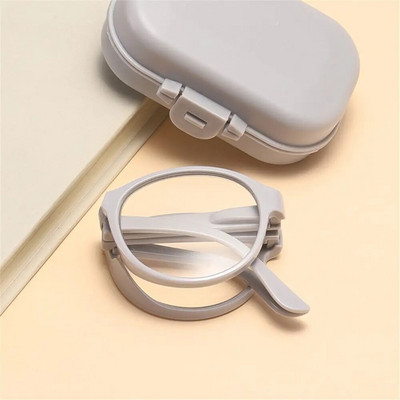 Hot Fashion Ανδρικά Γυαλιά Γυναικείου Σχεδίου ΜΙΝΙ Πτυσσόμενα Μικρά Γυαλιά Σκελετός Μαύρα Μεταλλικά Γυαλιά Με Γνήσιο Κουτί Φορητό