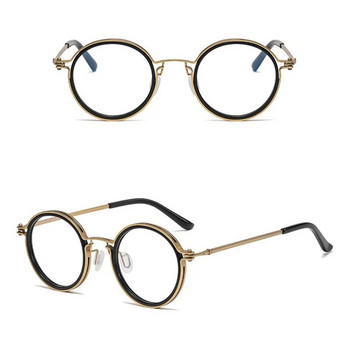 Реколта Мъже Жени Очила за пресбиопия Очила за четене Метална кръгла рамка Унисекс очила Оптични очила Мъжки очила 2023 Нови