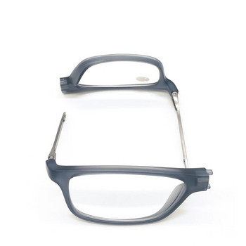 PANDER Регулируеми висящи очила за пресбиопия на врата Мъжки постоянни магнитни преносими очила за четене Дамски квадратни гафи с пълна рамка
