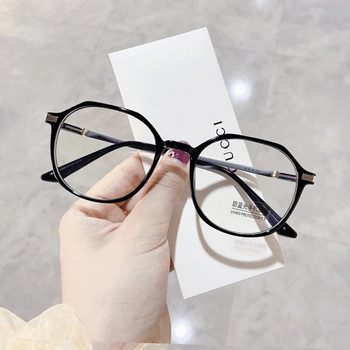 Прозрачна рамка за компютърни очила Жени Мъже Анти синя светлина Кръгли очила Блокиращи очила Оптични очила Очила