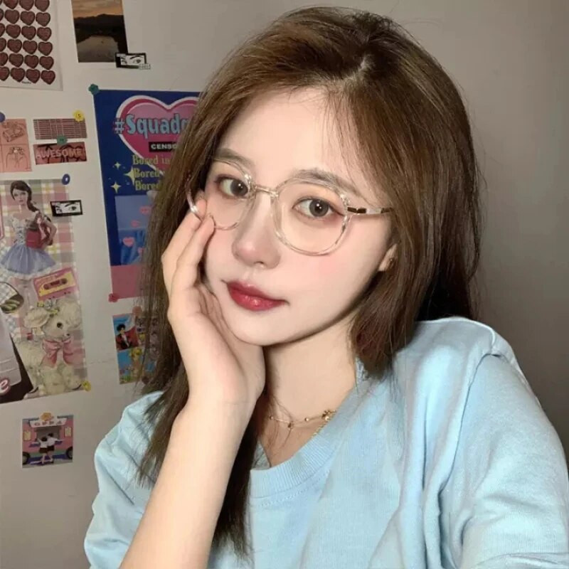 Διαφανές Γυαλιά Υπολογιστή Σκελετός Γυναικείο Ανδρικό Αντι Μπλε Φως Στρογγυλά Γυαλιά Αποκλεισμού Γυαλιά Οπτικά Γυαλιά Οράσεως