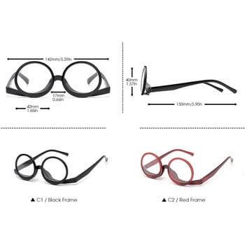 IENJOY Нови очила за четене за грим Подвижни очила за грим Увеличителни козметични четци за жени Очила за грим Диоптър 1,0-4,0