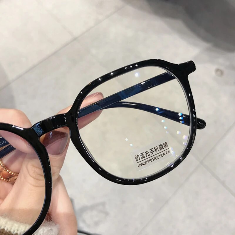 Pretzilās gaismas krāsas maiņas vienkāršas brilles pret radiāciju ultravioleto staru brilles unisex redzes kopšanas brilles briļļu rāmis