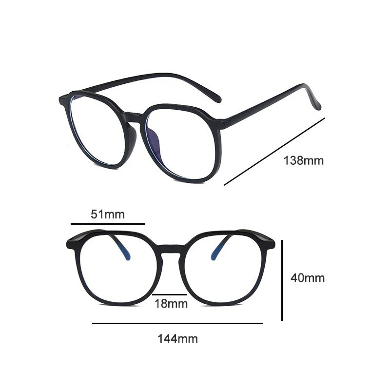 Pretzilās gaismas krāsas maiņas vienkāršas brilles pret radiāciju ultravioleto staru brilles unisex redzes kopšanas brilles briļļu rāmis