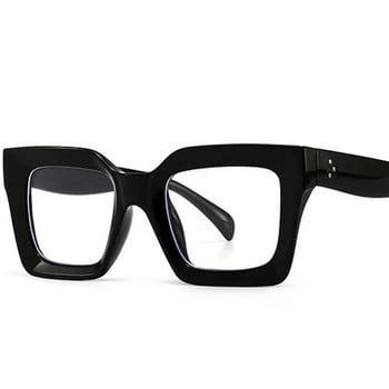 Винтидж извънгабаритни квадратни очила за четене против синя светлина Жени Мъже Тенденции Оптични очила Завършени хиперметропични очила +2 +5