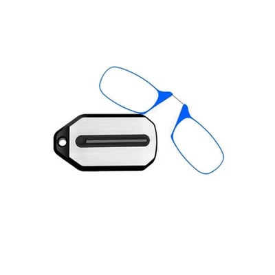 Γυαλιά ανάγνωσης με κλιπ μύτης Πτυσσόμενα γυαλιά υπερελαφρών μπρελόκ χωρίς πόδια Ανδρικά γυναικεία Μίνι φορητά γυαλιά πρεσβυωπίας +1,0 έως +3,0