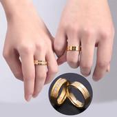 1 részes titán rozsdamentes acél arany ezüst tónusú bevonatú gyűrű férfi női strassz köbös cirkon szerelmes pár ujj ékszer ajándék