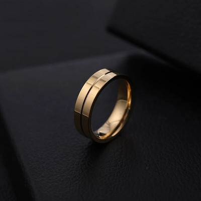 1 részes titán rozsdamentes acél arany ezüst tónusú bevonatú gyűrű férfi női strassz köbös cirkon szerelmes pár ujj ékszer ajándék