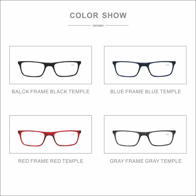 Magnetiliste lugemisprillide prillide raam magnetiga meestele koos Anti Blue Light arvutiprillide läbipaistva raamiga naistele TR90